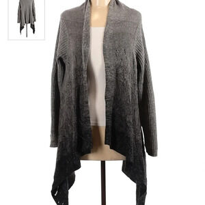 Coldwater creek marled cascade cardigan